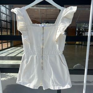 Gilli Cream Ruffled Kids Romper